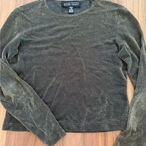 Ellen Tracy Metallic Knit Top